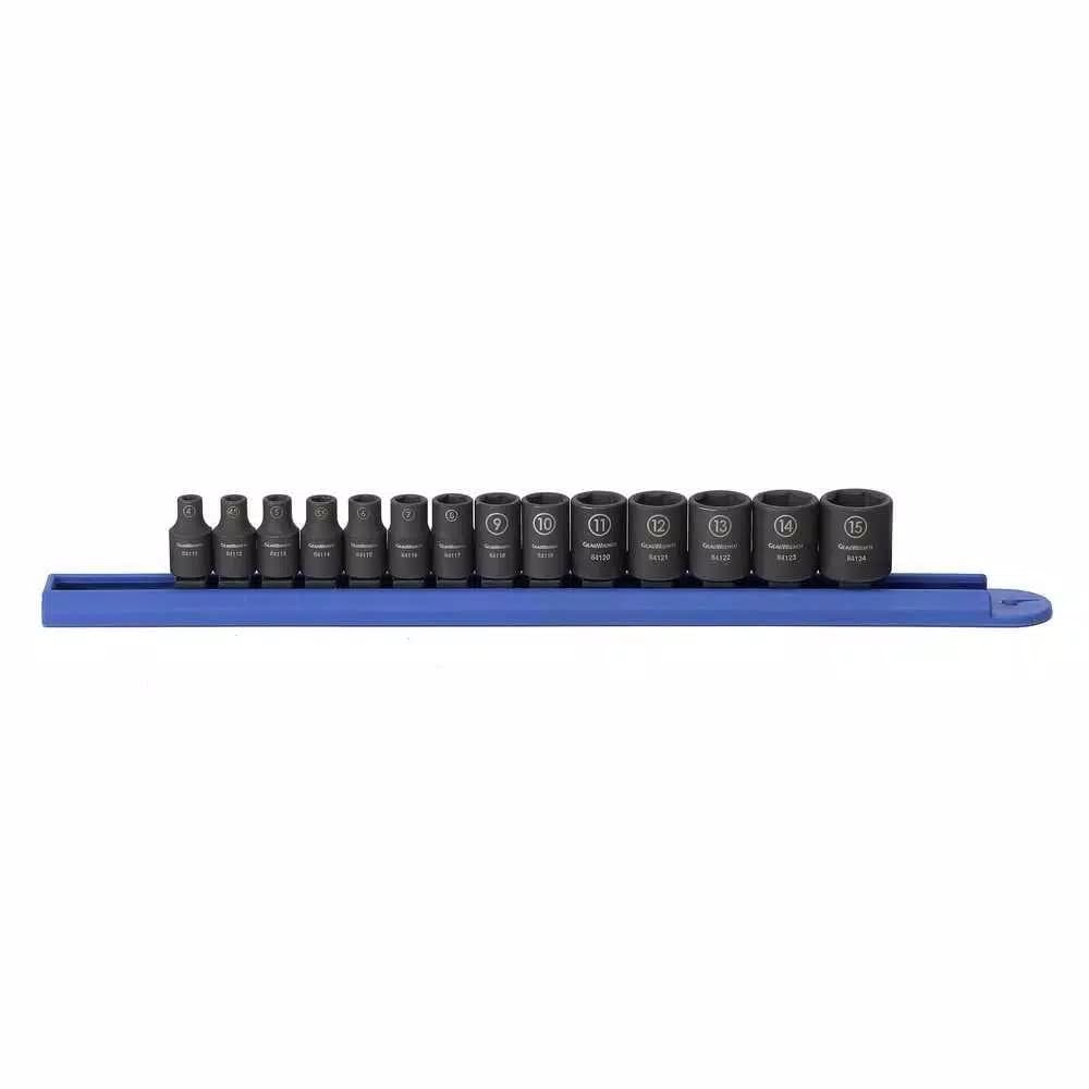 GearWrench 14-Piece 1/4 in. Drive Metric Impact Socket Set