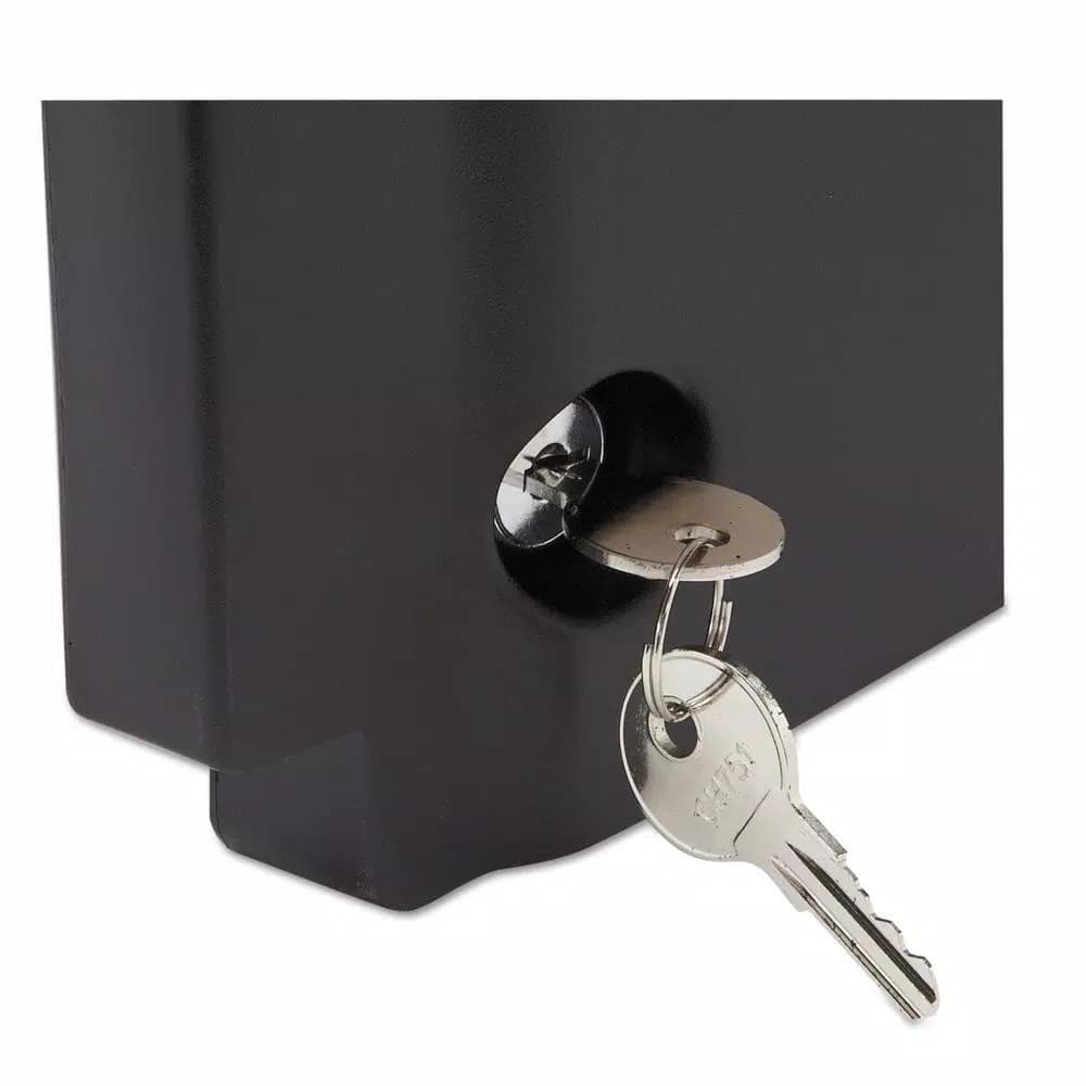 Rubbermaid Commercial Products Executive Series Black Locking Security Hood for Rubbermaid Commercial Cleaning Carts