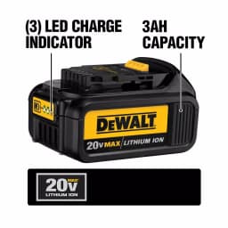 DEWALT 20V MAX 3.0Ah Lithium-Ion Battery Pack, 8-Pack thumbnail 2