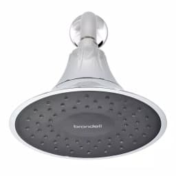 Brondell VivaSpring 6.5 in. Single Wall Mount Fixed Rain Shower Head with KDF Filtration, Chrome thumbnail 6