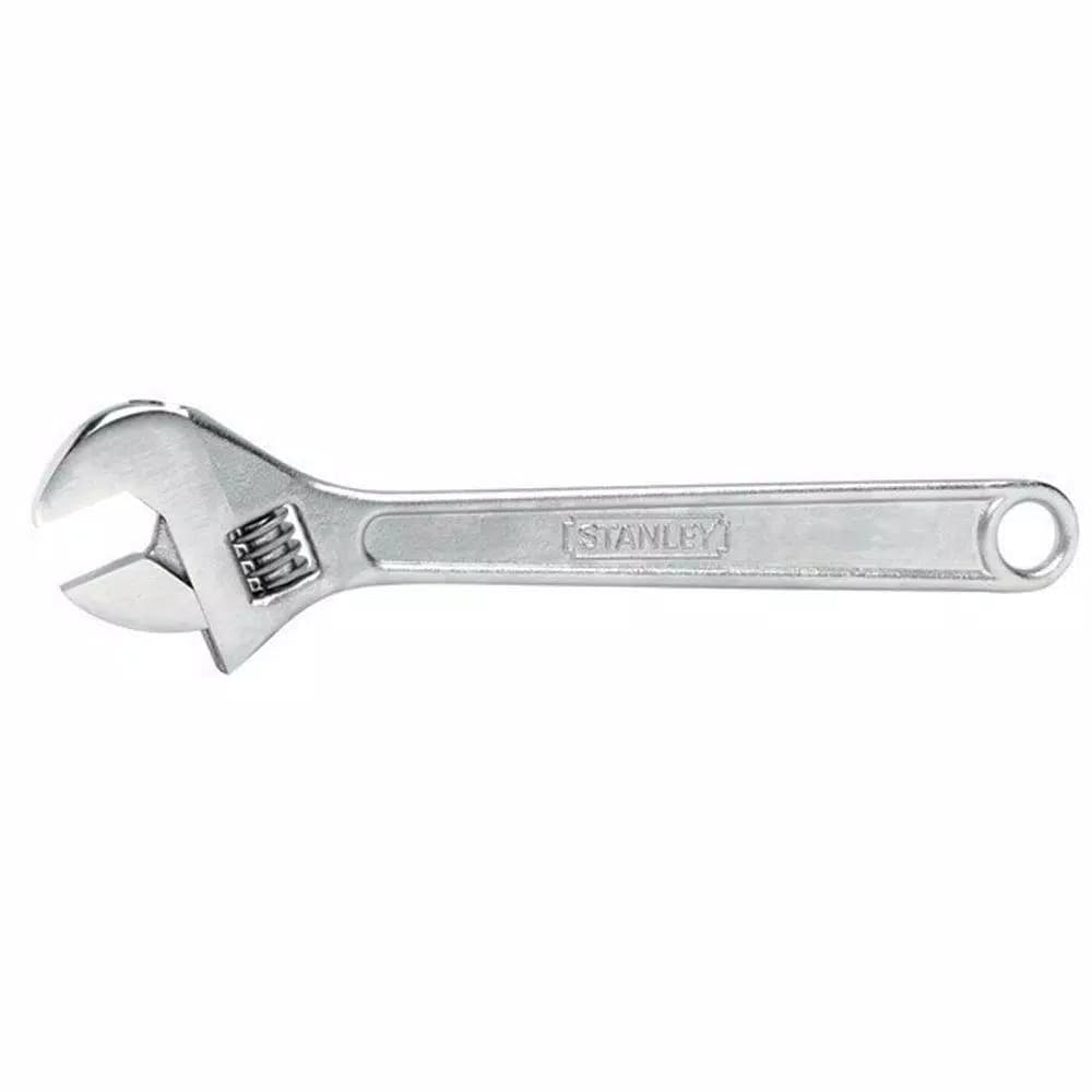 Stanley 12 in. Adjustable Wrench with Chrome Vanadium Steel Construction