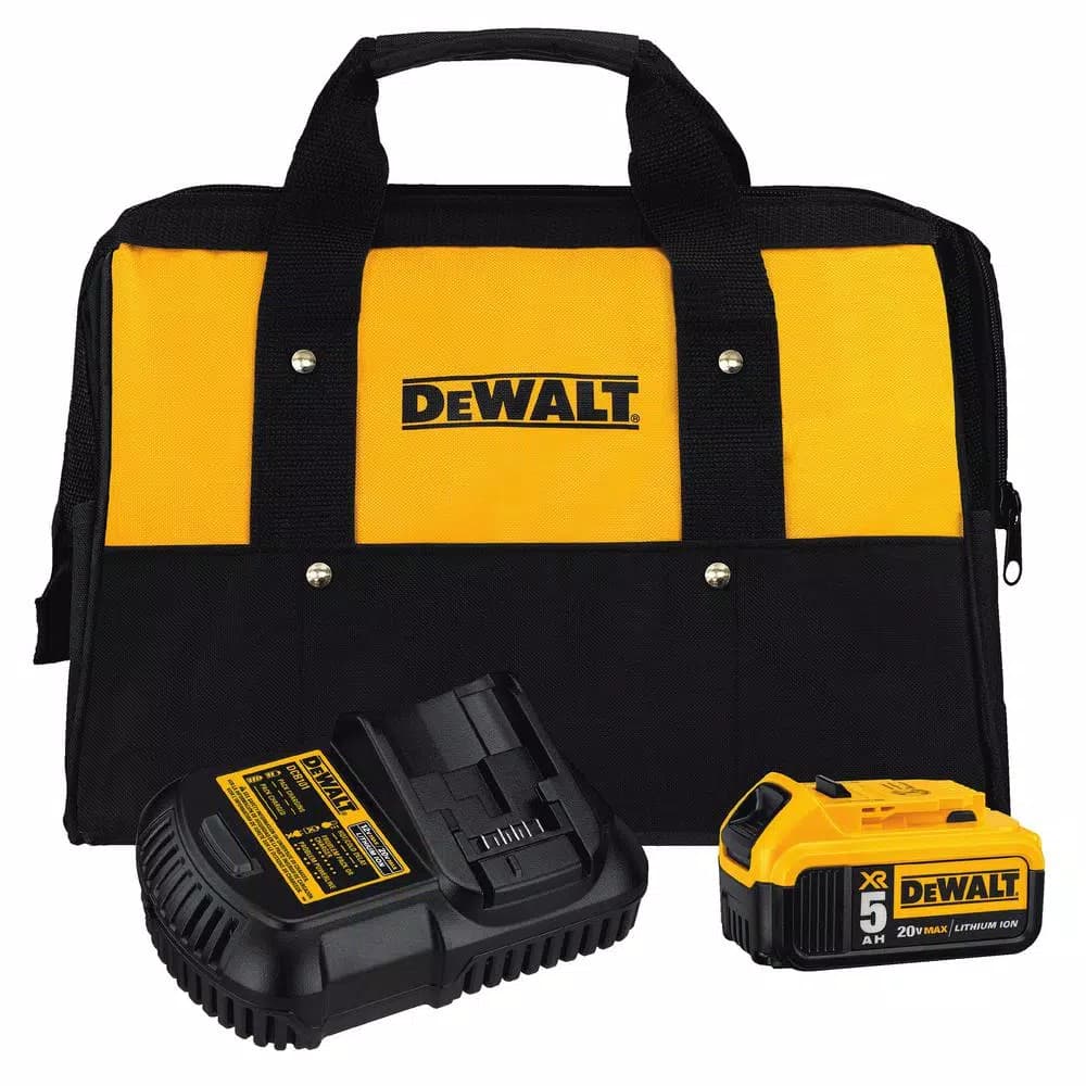 DEWALT 20V MAX XR 1/2 in. Mid-Range Brushless Cordless Impact Wrench Kit with 5.0Ah Battery & Charger