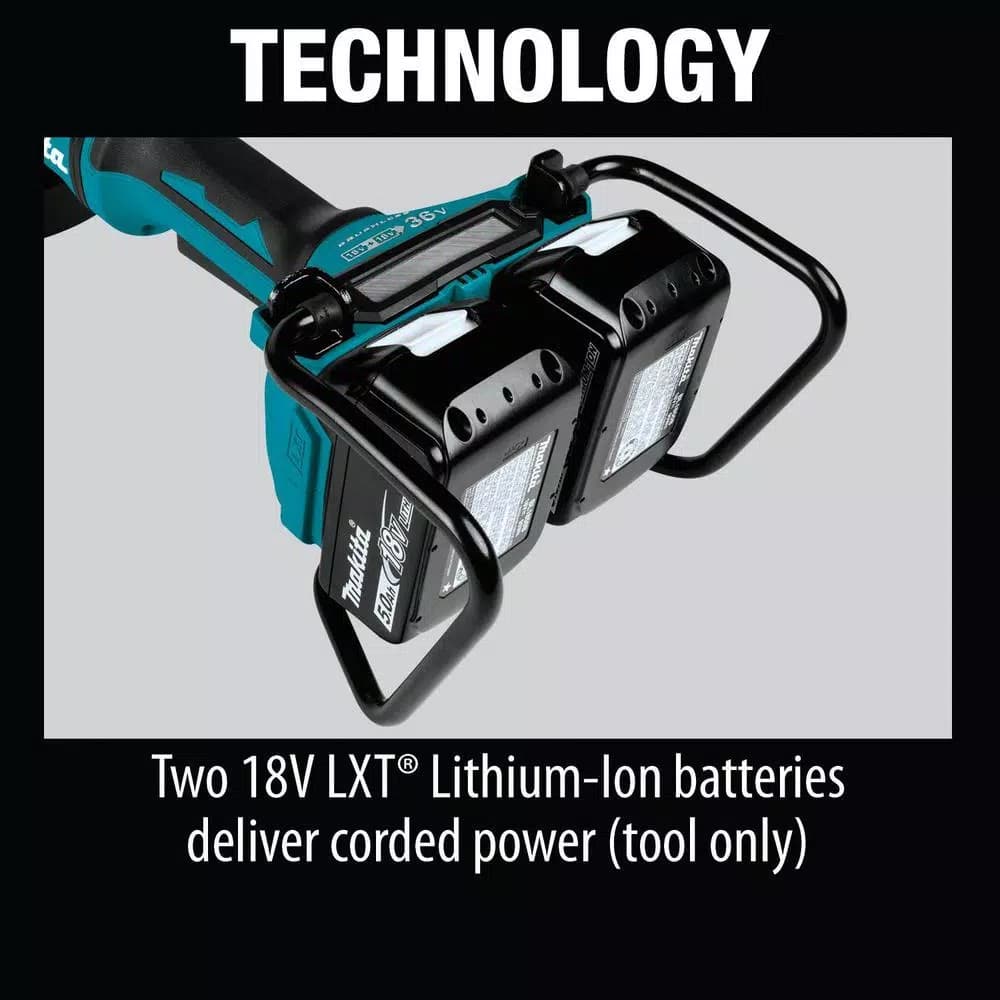 Makita 18V X2 LXT 36V Brushless 9 in. Paddle Switch Angle Grinder - Tool Only