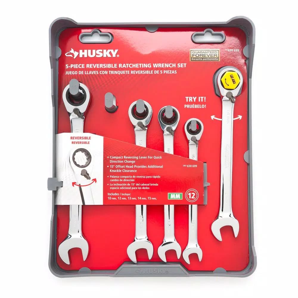 Husky 278-Piece Mechanics Tool Set with 1/4 in., 3/8 in., and 1/2 in. Drive Ratchets and Sockets