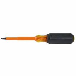 Klein Tools #2 Square Recess Insulated Screwdriver with 4 in. Round Shank and Cushion Grip thumbnail 3