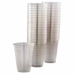 DART 16 oz. PET Ultra Clear Squat Disposable Cold Cups, Clear (1000/Carton) thumbnail 2