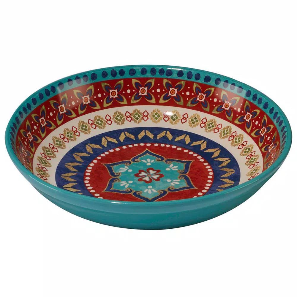 Certified International Monterrey Hand-Painted Ceramic Pasta and Serving Bowl, 13.25 in.