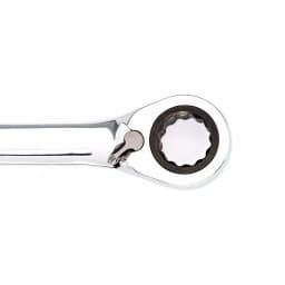 Husky 12 mm Reversible Ratcheting Combination Wrench, 72-Tooth Chrome Alloy Steel thumbnail 3