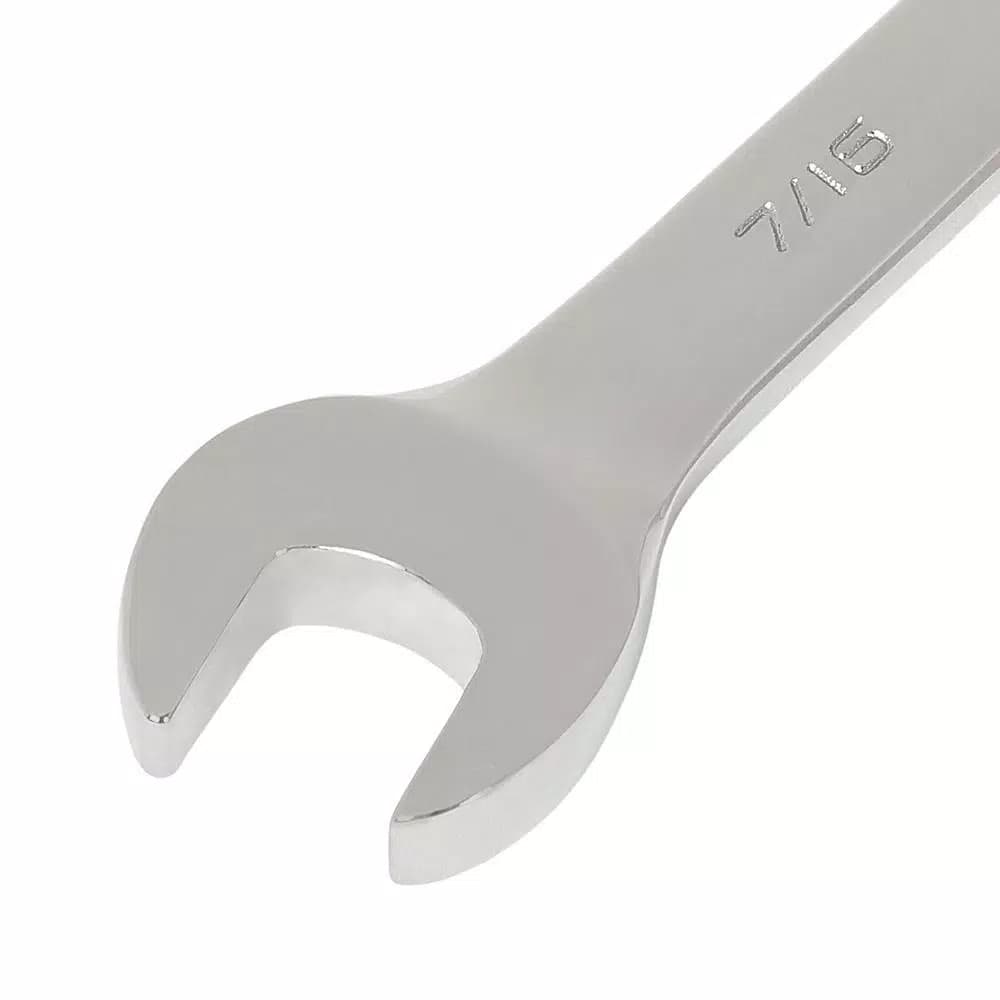 GEARWRENCH 7/16 in. Combination Ratcheting Wrench, 12-Point Steel, Chrome