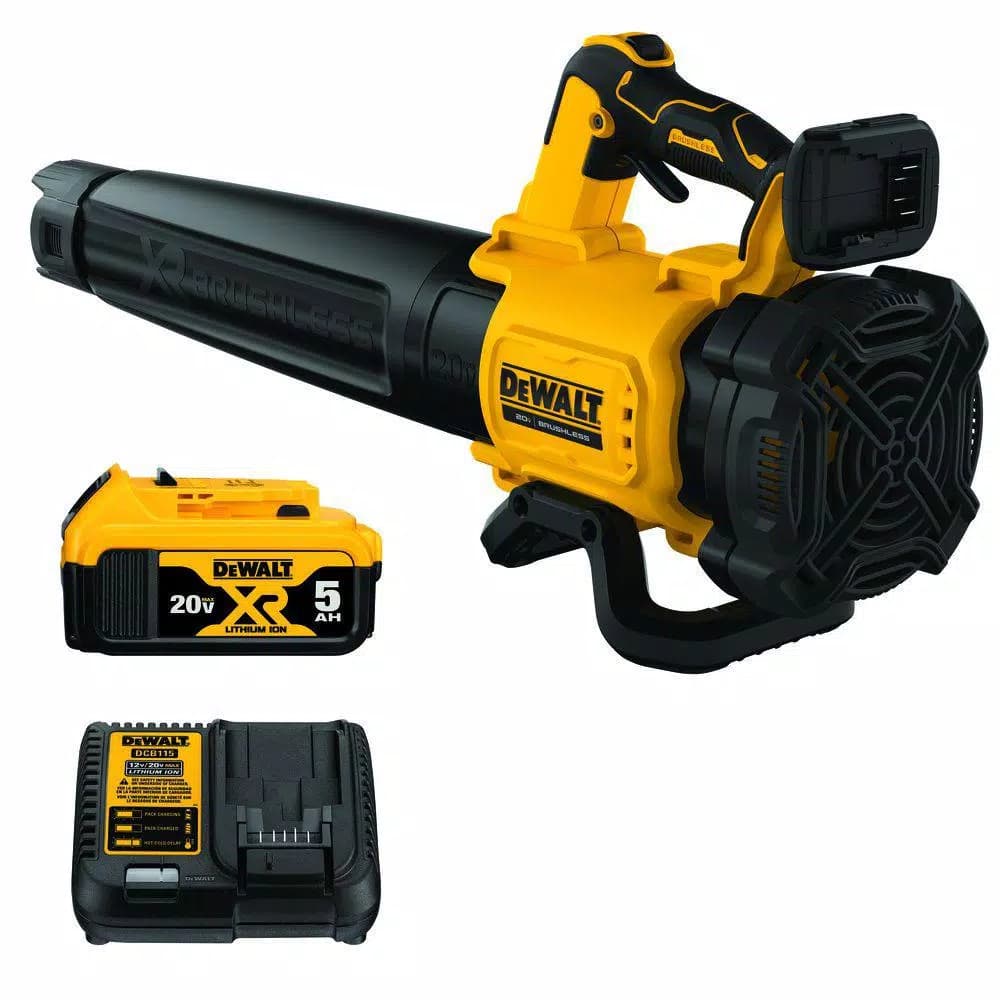 DEWALT 20V MAX Cordless Brushless Handheld Blower Kit with 5.0 Ah Battery and Charger