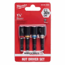 Milwaukee SHOCKWAVE Impact Duty Magnetic Nut Driver Set, 1-7/8 in., 4-Piece thumbnail 3