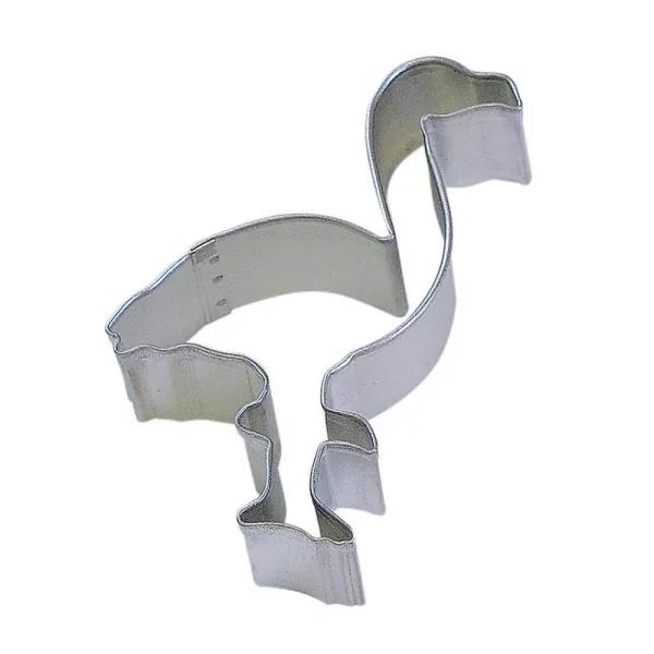 CybrTrayd-R&M 12-Piece Flamingo Tinplated Steel Cookie Cutter & Recipe Set
