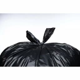 Unbranded 33 Gallon Black Low Density EZ Tie Closure Trash Bags, 1.5 Mil, 100-Count thumbnail 6