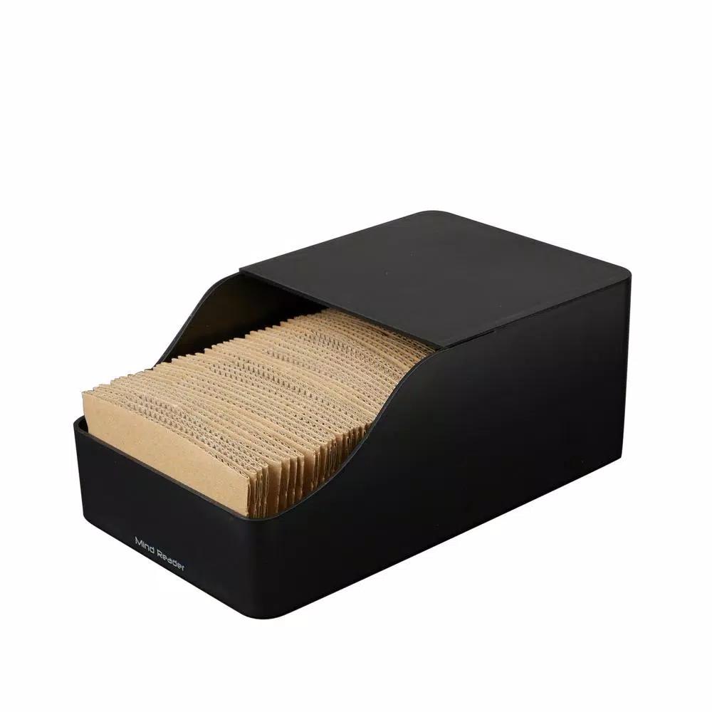 Mind Reader Black Acrylic Coffee Sleeve Storage Dispenser