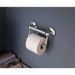 Delta Traditional Toilet Paper Holder with Assist Bar, Polished Chrome thumbnail 4
