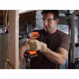 BLACK+DECKER 20V MAX Lithium-Ion Cordless Drill/Driver Kit with 1.5 Ah Battery and Charger thumbnail 7