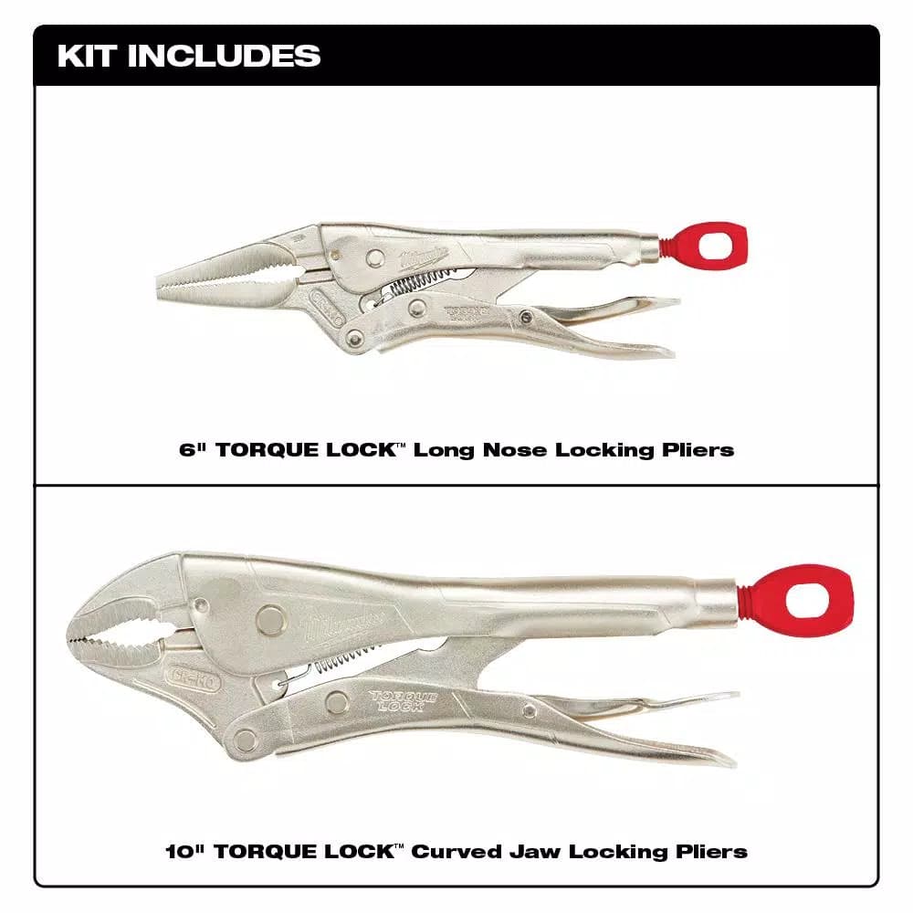 Milwaukee TORQUE LOCK Locking Pliers Set, 2-Piece
