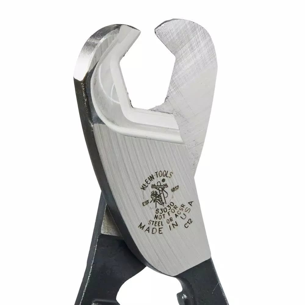 Klein Tools 8-1/4 in. Coaxial Cable Cutter, 1 in. Capacity for Aluminum and Copper Cable