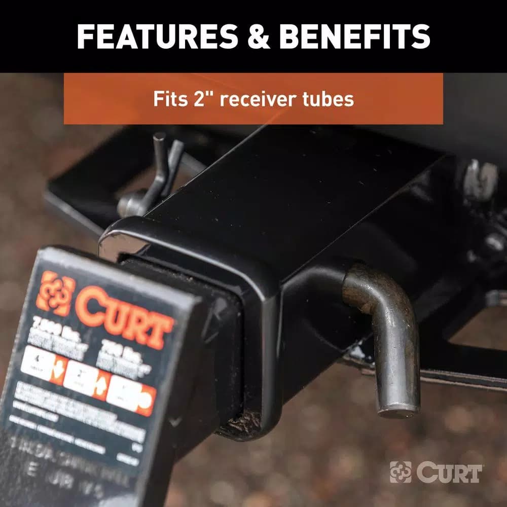 CURT 5/8 in. Hitch Pin for 2 in. Receiver, Black Zinc Finish