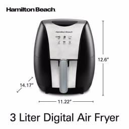 Hamilton Beach 3.4 Qt. Air Fryer with Nonstick Basket, 1500W, Black thumbnail 2