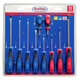 Best Value 10-Piece Chrome Vanadium Steel Screwdriver Set with Magnetic Tips, Phillips and Slotted thumbnail 4