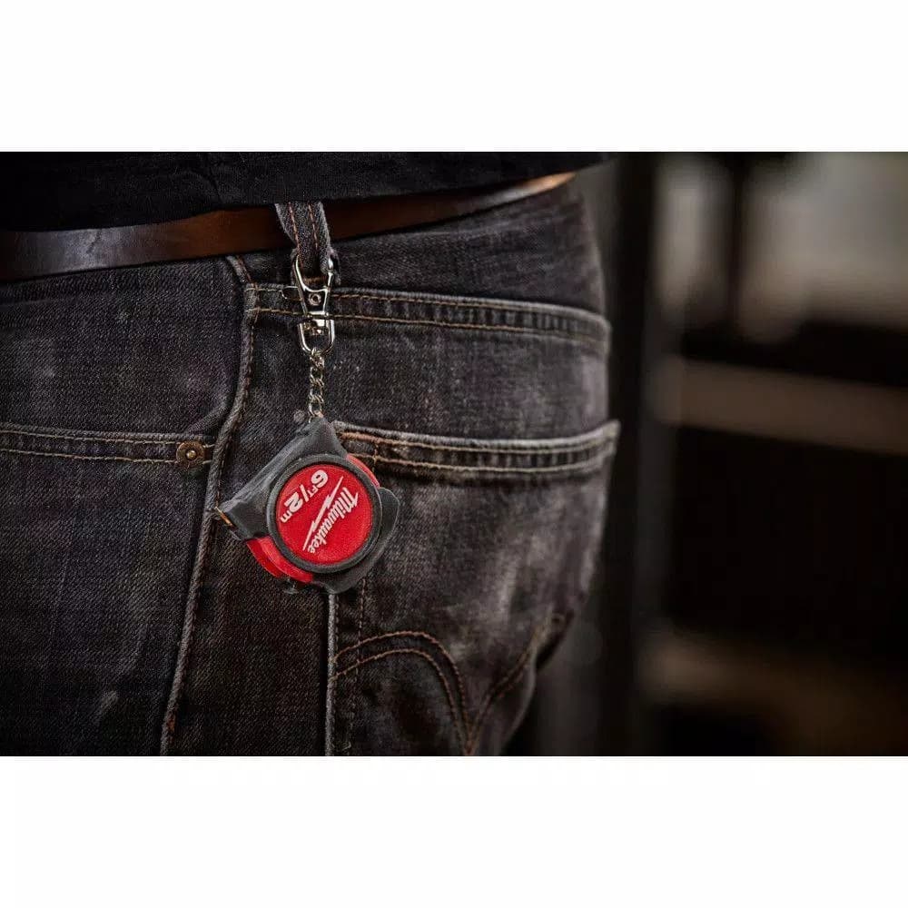Milwaukee 6 ft. Keychain Tape Measure with Nylon Coated Blade