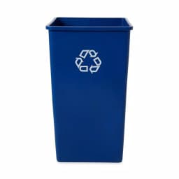 Rubbermaid Commercial Products Rubbermaid Commercial 50 Gal. Blue Square Recycling Container thumbnail 1