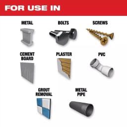 Milwaukee 1-3/8 in. Carbide Universal Fit Extreme Metal Cutting Oscillating Multi-Tool Blade (3-Pack) thumbnail 2
