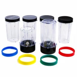 Ovente Flash Personal Blender, 240W Single Speed Compact Blender with 17-Piece Accessory Set thumbnail 1