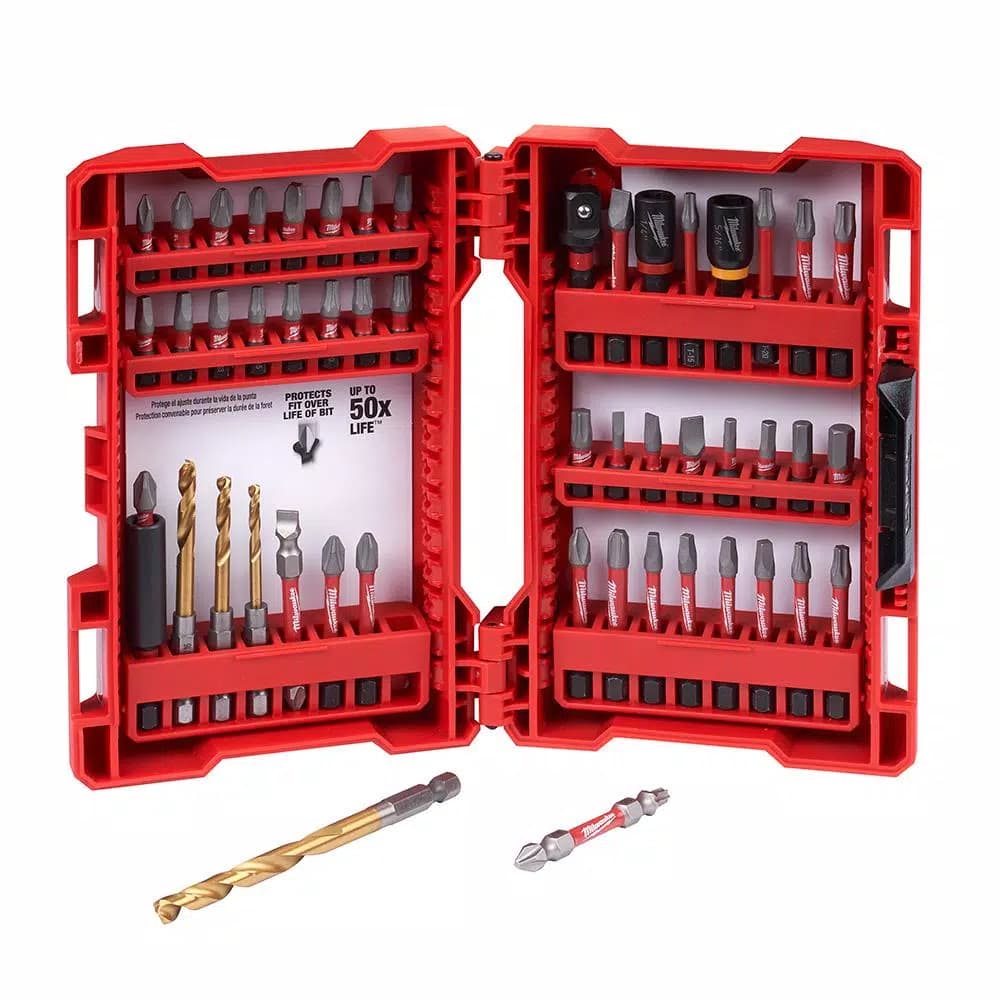 Milwaukee Shockwave Impact Duty Driver Steel Bit Set, 50-Piece