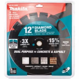 Makita 12 in. Segmented Rim Dual Purpose Diamond Blade for Concrete and Asphalt thumbnail 2