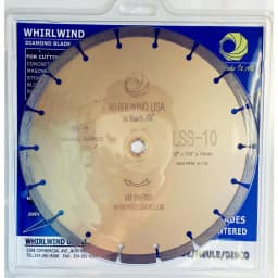 Whirlwind USA 10 in. 18-Teeth Segmented Diamond Blade for Concrete, Stone, Brick, and Masonry thumbnail 4