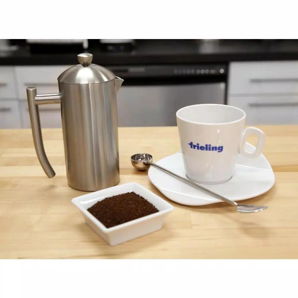 Frieling 2-Cup Stainless Steel French Press, 17 oz Double-Walled Insulated Coffee Maker