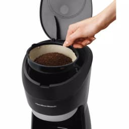Hamilton Beach 12-Cup Programmable Drip Coffee Maker with Digital Clock, Black thumbnail 2