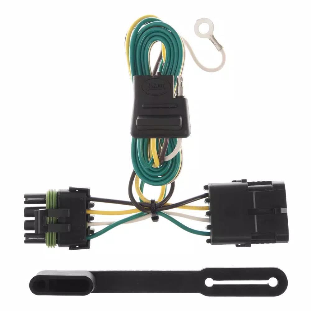 CURT Custom Vehicle-to-Trailer Wiring Harness, 4-Way Flat T-Connector for GMC C/K 1500 2500 3500