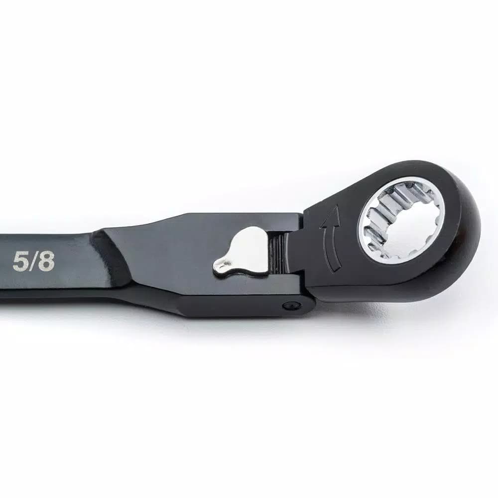 Husky 6-Piece SAE Flex-Head Ratcheting Wrench Set, 100-Position Locking