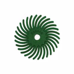 Dedeco Sunburst Radial Discs 120-Grit Medium Arbor 1/8 in. Shank 1 in. Diameter (12-Pack) thumbnail 1