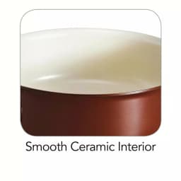 Tramontina Gourmet Ceramica Deluxe 3 Qt. Aluminum Ceramic Nonstick Sauce Pan with Glass Lid, Copper thumbnail 5