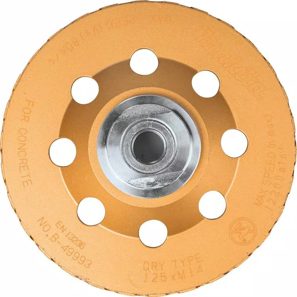 Makita 5 in. Turbo Low-Vibration Diamond Cup Wheel for Angle Grinders