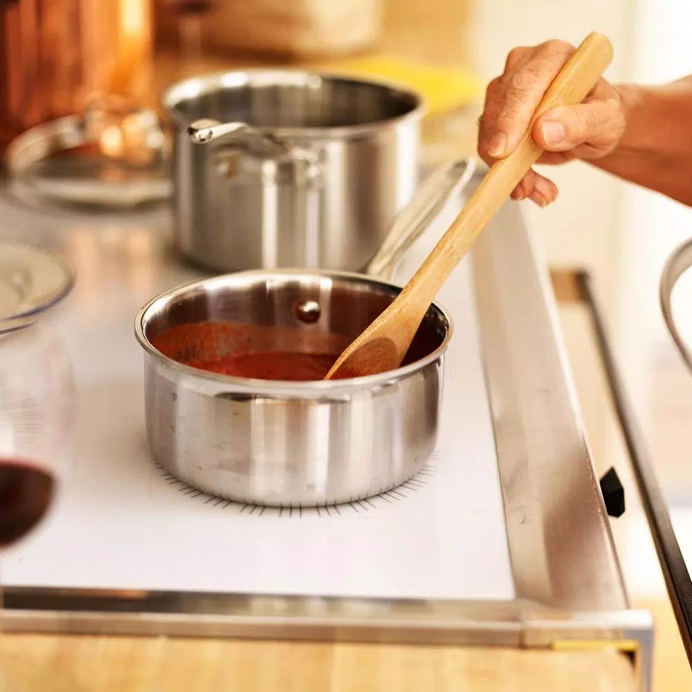 Classic Cuisine 1.5 Qt. Stainless Steel Double Boiler Saucepan Set with Tempered Glass Lid