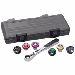 GEARWRENCH 3/8 in. Drive Metric Magnetic Oil Drain Plug Ratchet and Socket Set, 7-Piece thumbnail 1