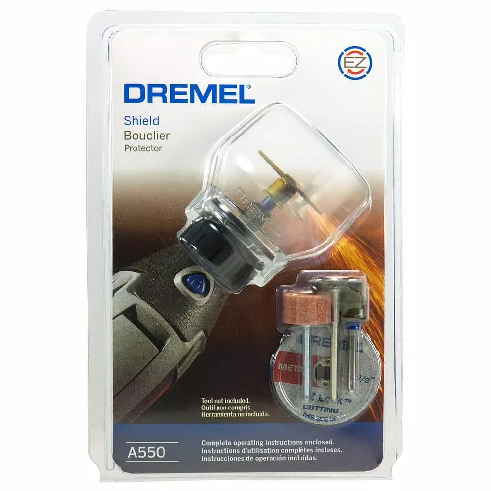 Dremel A550 Rotary Tool Shield Attachment Kit with 4 Accessories