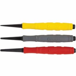 Stanley 3-Piece Nail Punch Set, Precision-Milled Hardened Steel thumbnail 1