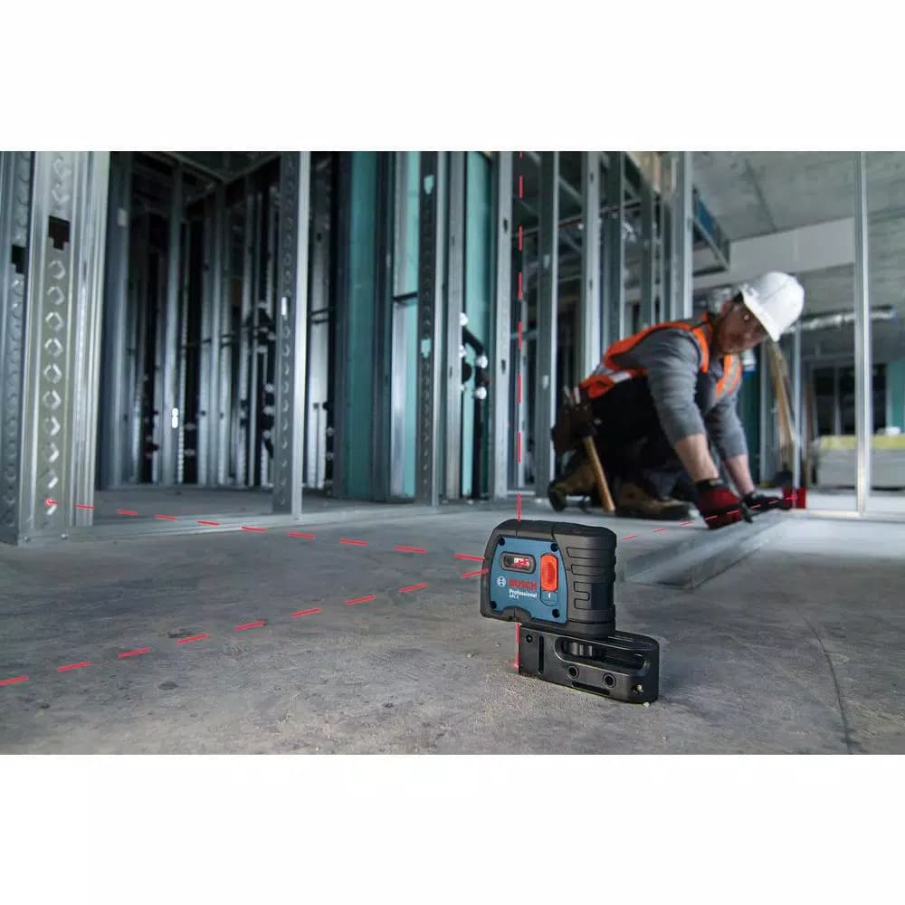 Bosch GPL5S Self-Leveling 5-Point Plumb and Square Laser Level, 100 ft.