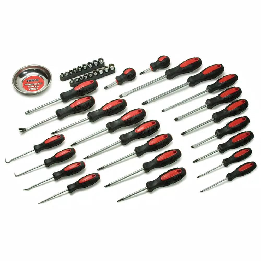 Unbranded 42-Piece Screwdriver Set with Magnetic Parts Tray and Chrome Vanadium Steel Shafts