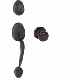 Delaney Tralee Tuscany Bronze Single Cylinder Deadbolt Entry Door Handleset thumbnail 1