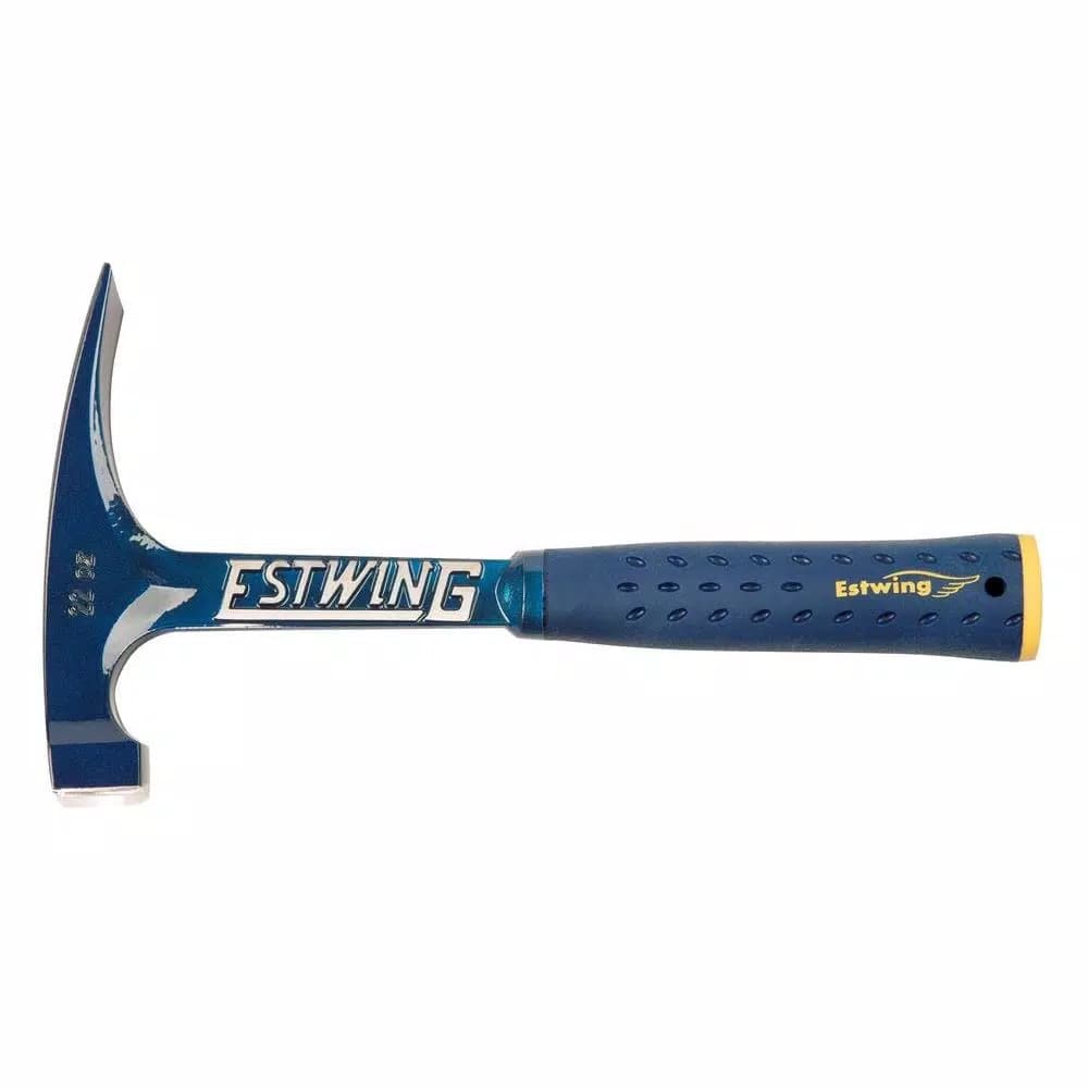 Estwing 22 oz. Smooth-Face Bricklayer's Hammer with Shock Reduction Grip
