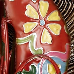LITTON LANE Whimsical Dog Iron Sculpture with Floral Botanical Details and Wagging Spring Tail thumbnail 7