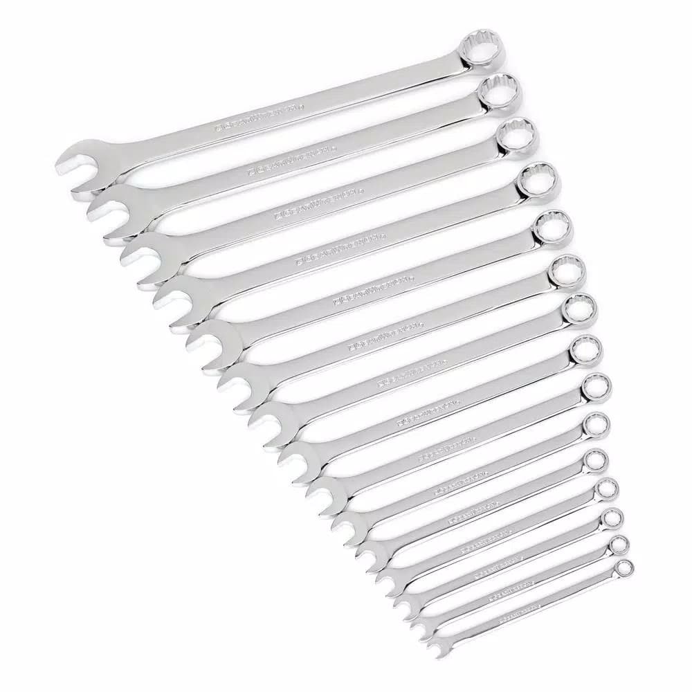 GEARWRENCH 15-Piece SAE Combination Wrench Set