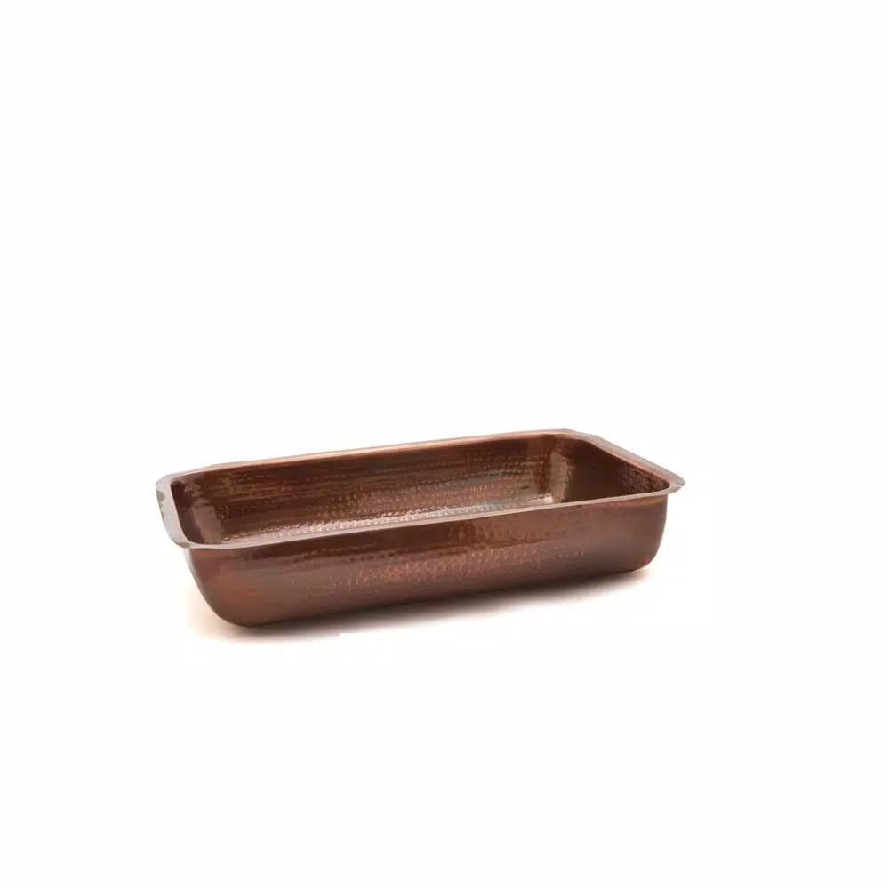 Old Dutch Antique Copper Plated Stainless Steel Water Pan for #842 Chafing Dish, 8 Quart